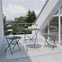 Balkonset Sonja Grün, 3-teilig - Grün, Basics, Metall (60/71/60cm) - Mömax