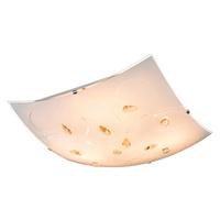 Mennyezeti Lámpa Spare Part 40393-3 - króm/borostyánszínű, Üveg (40/40/10cm)