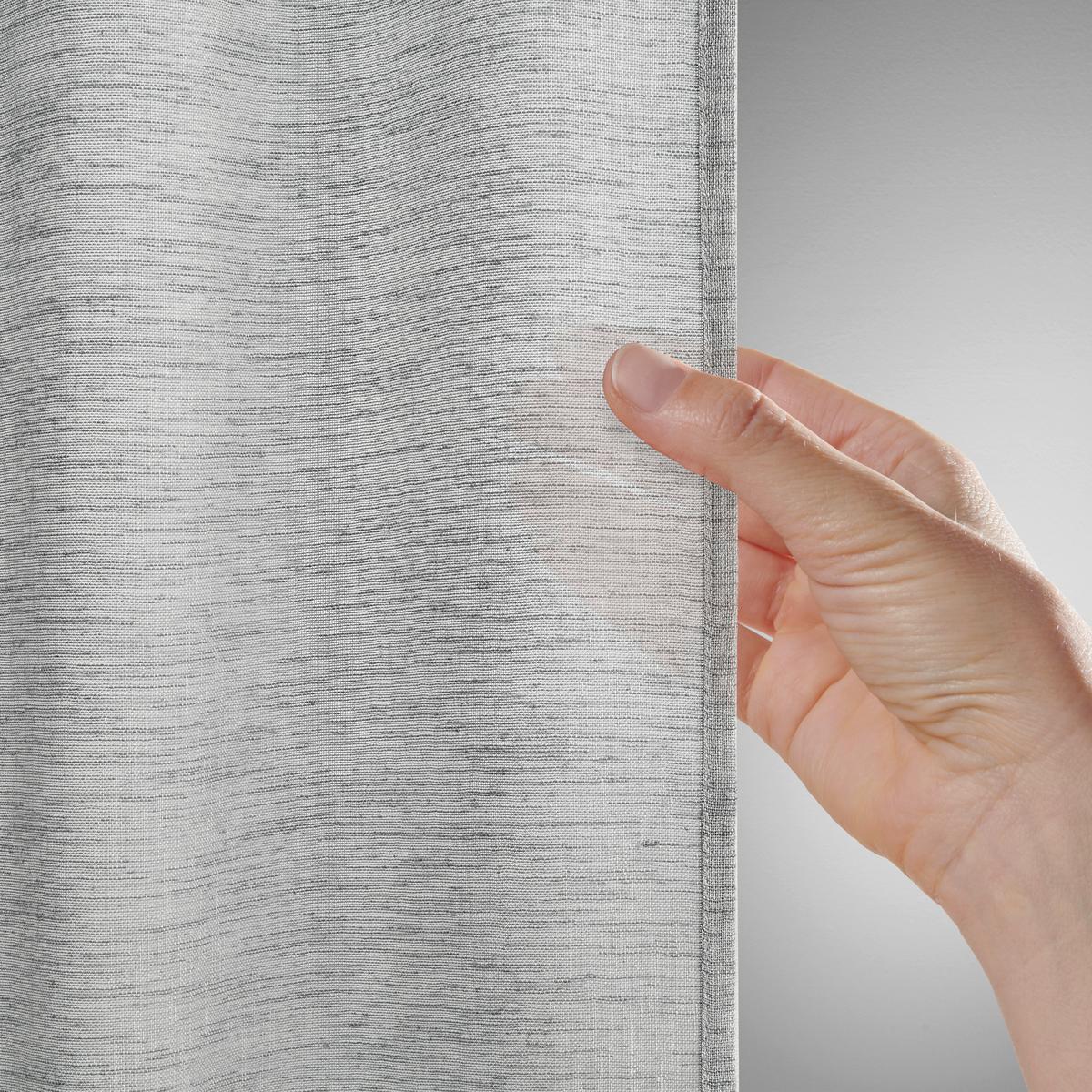 Fertigvorhang Sigrid In Grau Ca. 140x245cm - Grau, Romantik / Landhaus, Textil (140/245cm) - Premium Living