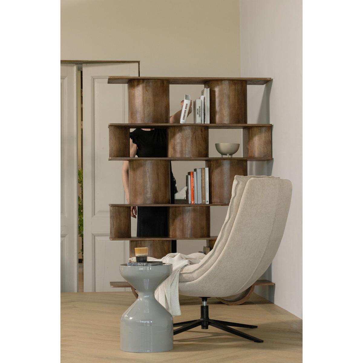 SESSELSET Kube Naturfarben B: 77cm - Schwarz/Naturfarben, Design, Textil/Metall (77/97/69cm) - Livetastic