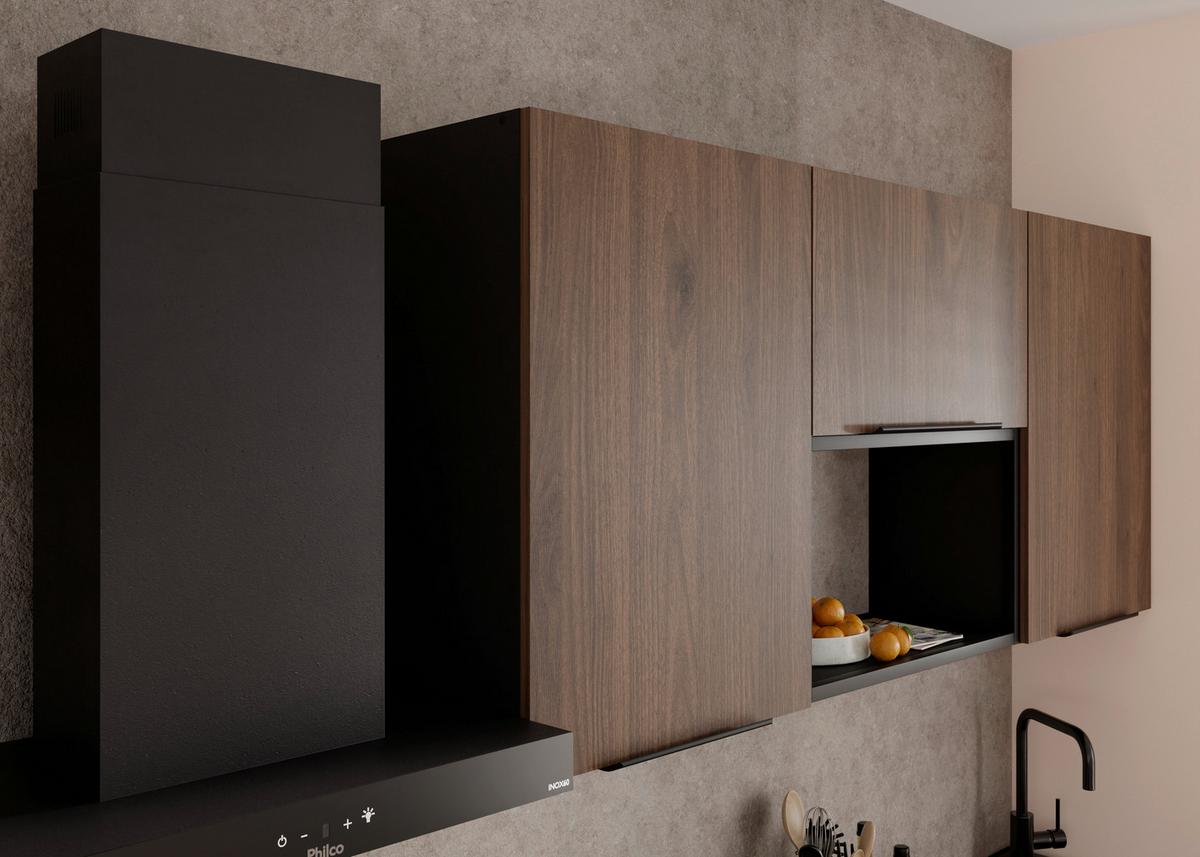 Blok Kuhinja Arona/monza - kašmir/boja orahovog drveta, Moderno, metal/pločasti materijal (280/210/60cm) - Modern Living