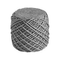 Pouf Pour Royal - Silberfarben, Trend, Textil (40/40cm) - Novel