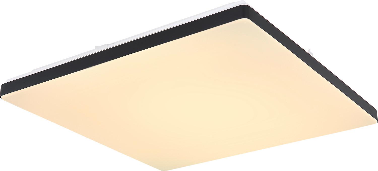 Led Smart Mennyezeti Lámpa Ully - fekete/opál, műanyag/fém (48,5/48,5/6cm) - Globo