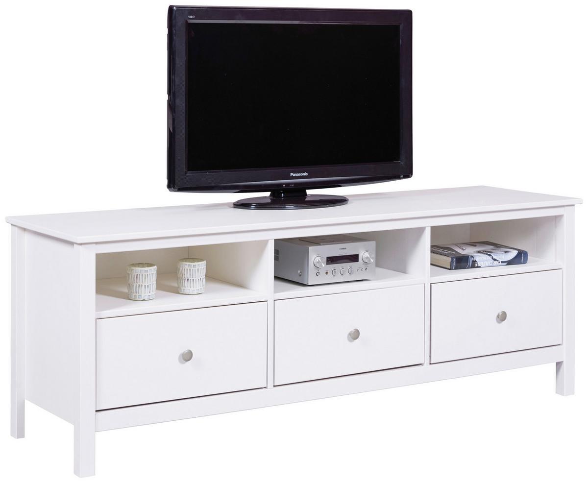 Lowboard Chilly Home ca. 160x57x45 cm Weiß - Silberfarben/Weiß, Design, Holz/Metall (160/57/45cm) - Livetastic