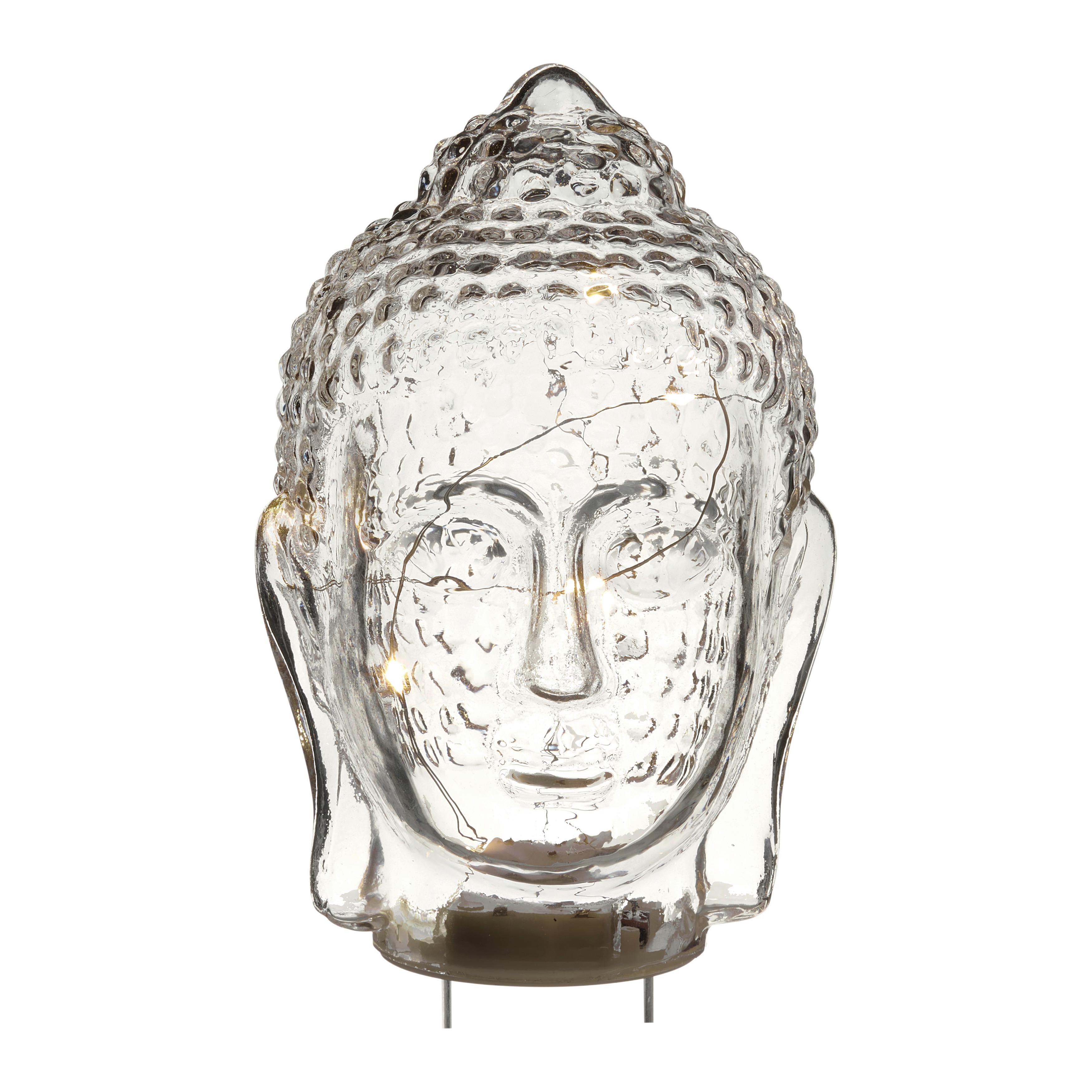 LED-Dekoleuchte Dilia in diversen Farben - Klar/Grau, Glas/Kunststoff (14/21cm)