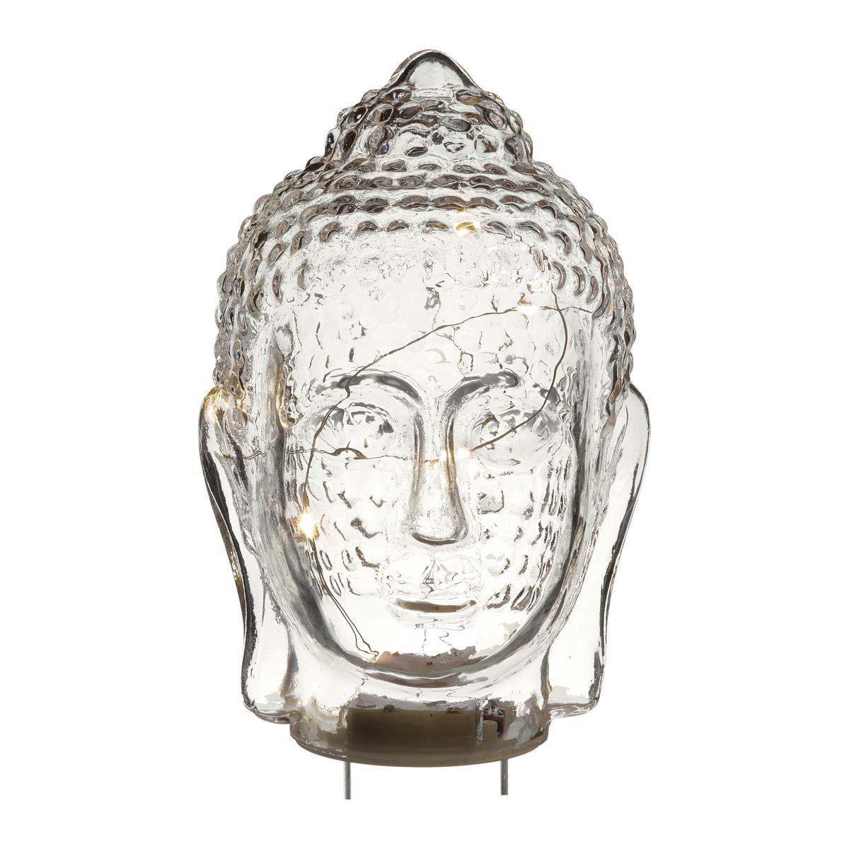 LED-Dekoleuchte Dilia in diversen Farben - Klar/Grau, Glas/Kunststoff (14/21cm)