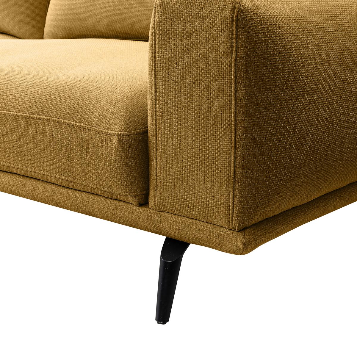 Canapea cu 3 locuri SELENE - galben, Modern, textil (242/89/115cm) - MID.YOU