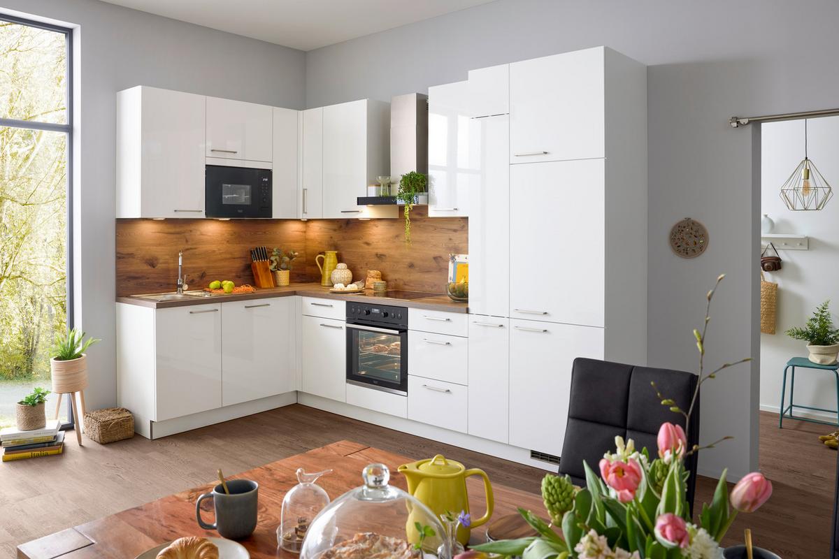 Eckküche Star in Weiß Hochglanz - Weiß Hochglanz, MODERN, Holzwerkstoff (315/175cm) - Express-Kuechen