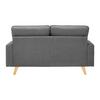 HÖRNSOFFA ILLA - mörkgrå/bokfärgad, Modern, trä/textil (154/155cm) - Bessagi Home