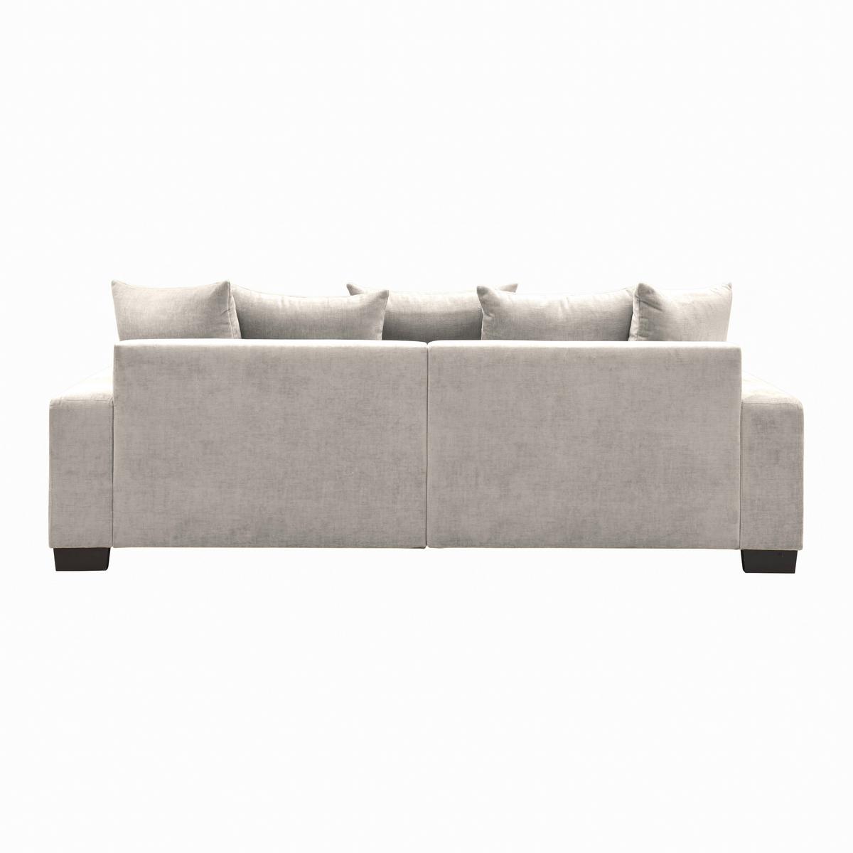Bigsofa Matteo Hellgrau - Hellgrau/Schwarz, MODERN, Holz (246/93/124cm) - Based