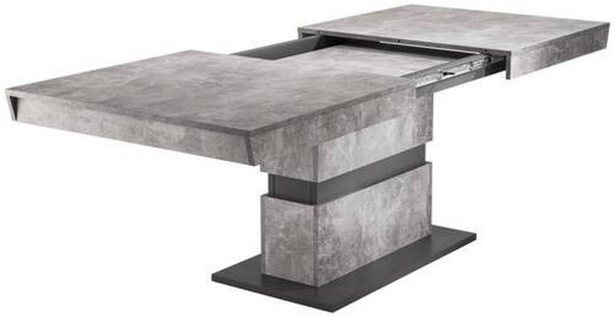 Esstisch Matthew Grau ca. 140x90x75 cm - Dunkelgrau/Grau, MODERN, Holzwerkstoff (140/90/75cm) - MID.YOU