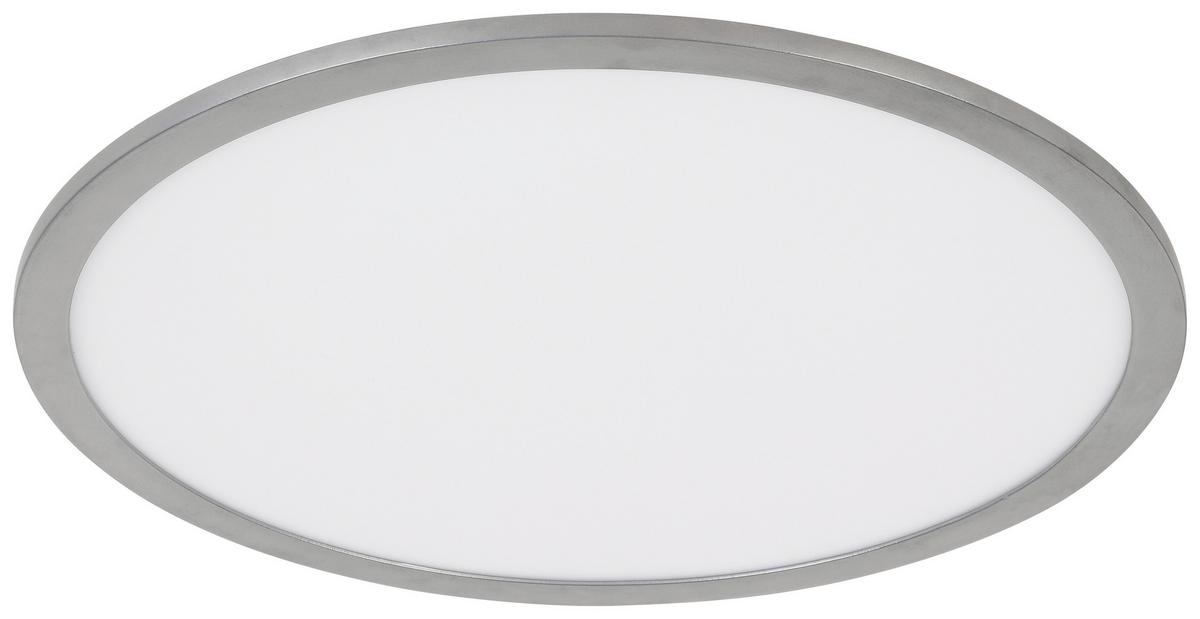 LED-Deckenleuchte Imo Silber/Weiss max. 24 Watt - Weiss/Silberfarben, Romantik / Landhaus, Kunststoff/Metall (40/5cm) - Modern Living