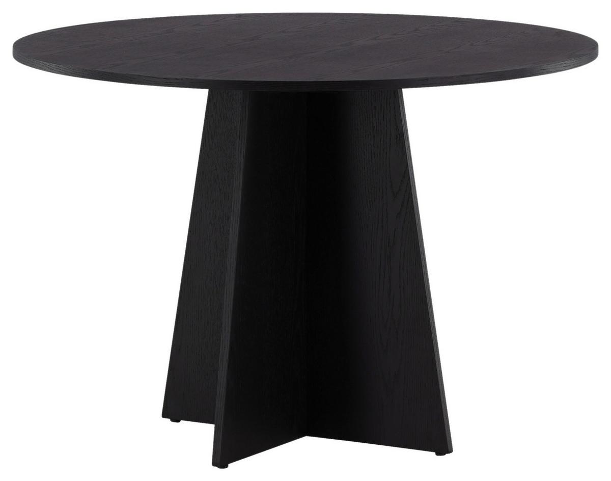 ESSTISCH BOOTCUT - Schwarz, Design, Holz (110/110/75cm) - Livetastic
