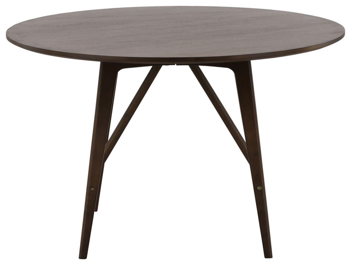 Esstisch Kaseidon Ø ca. 100 cm Dunkelbraun - Dunkelbraun, Design, Holz/Holzwerkstoff (100/100/75cm) - Livetastic