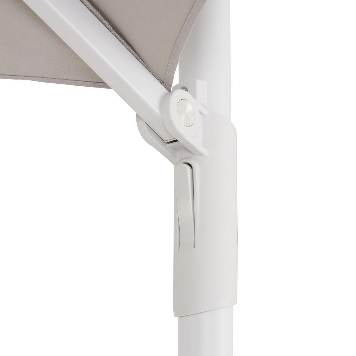 Ampelschirm Agostino in Grau - Grau, Modern, Textil/Metall (300/250/300cm) - Mömax