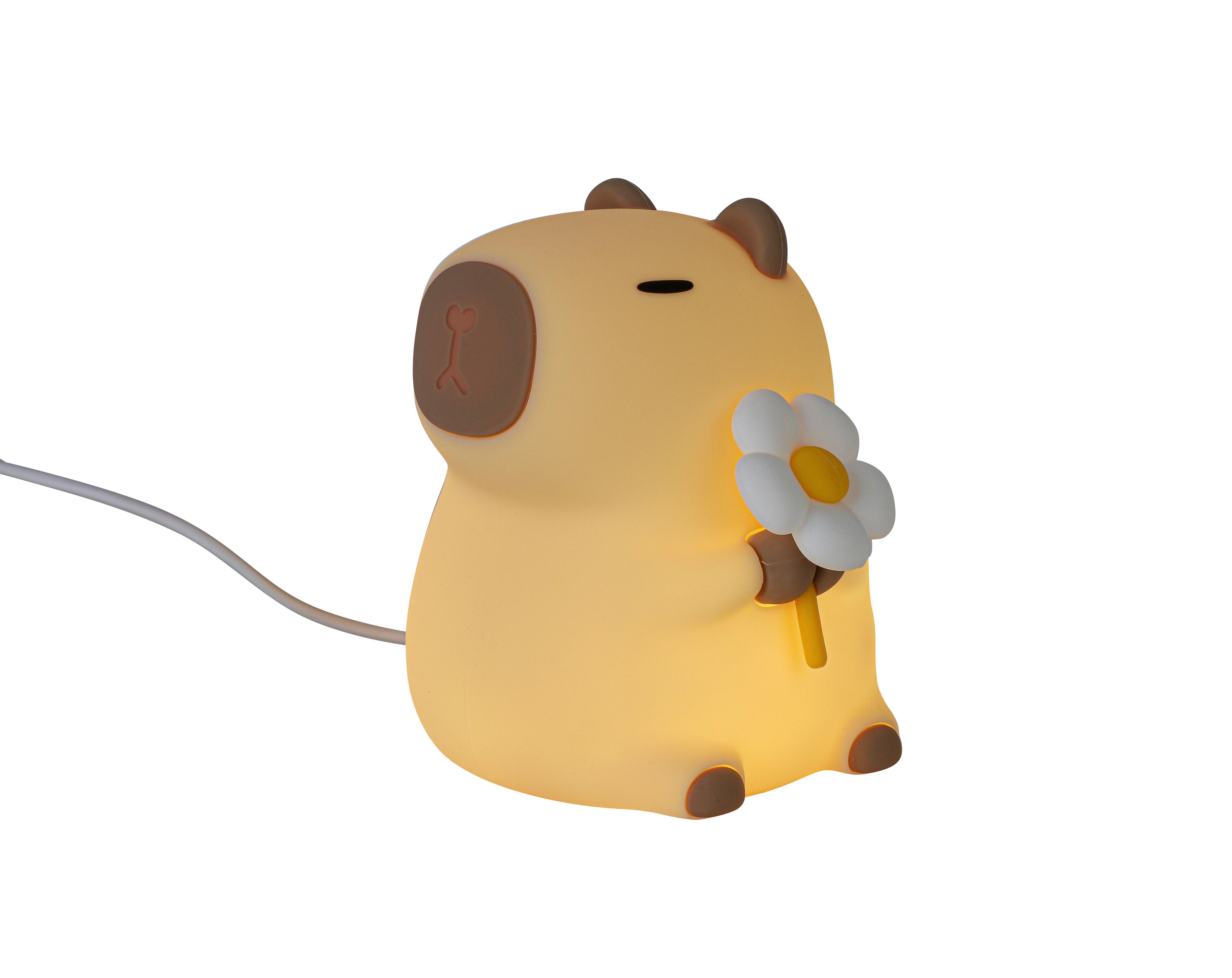 NATTLAMPA CAPYBARA - cremefärgad, Modern, plast (9,2/11,1/9,1cm) - Mömax