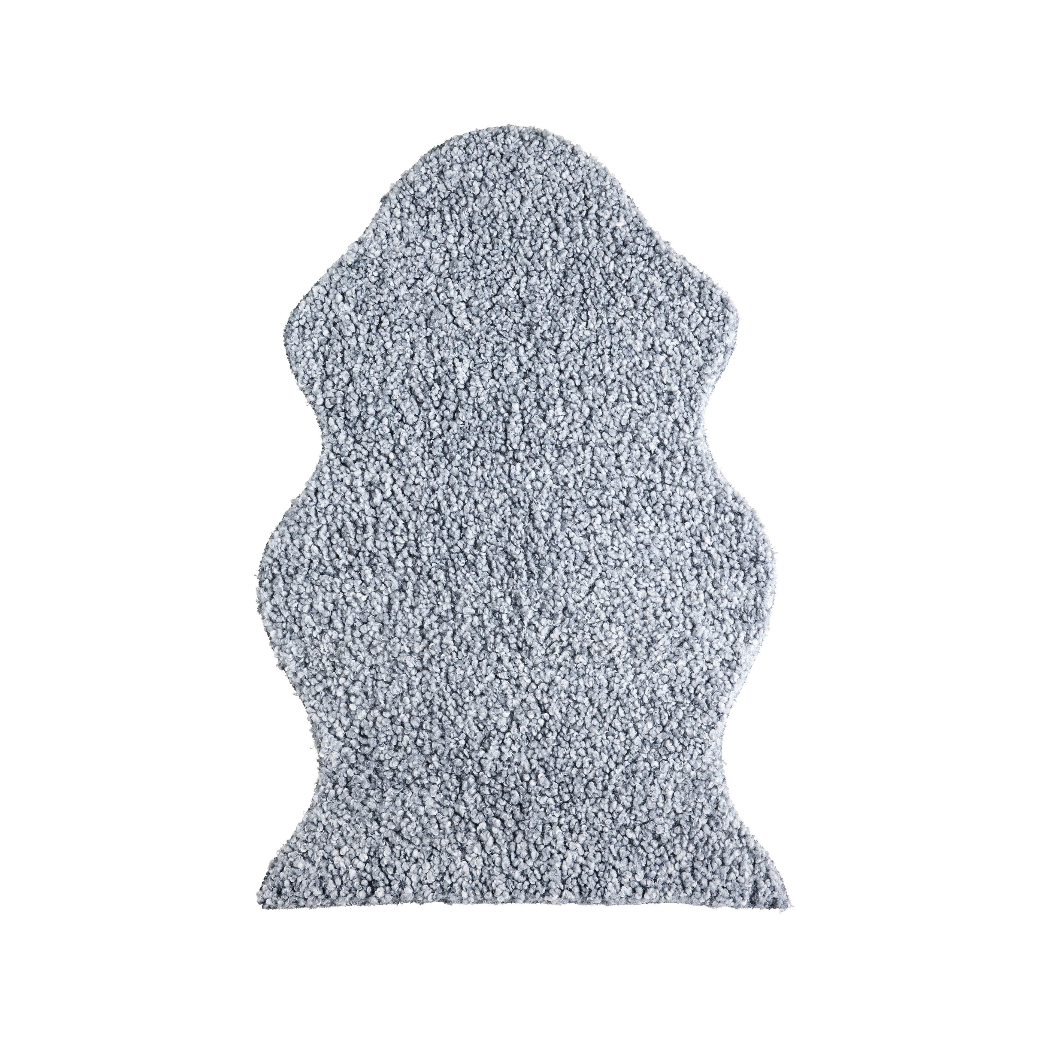 Műszőrme Felix - szürkésbézs, Konventionell, textil (60/90cm) - Modern Living