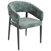 Stolica Astra - siva/zelena, Moderno, metal/tekstil (59,5/83/58,5cm) - Premium Living