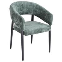 Stolica Astra - siva/zelena, Moderno, metal/tekstil (59,5/83/58,5cm) - Premium Living