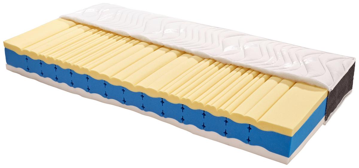 Viscomatratze Visco Deluxe ca. 90x200 cm - Weiß, KONVENTIONELL, Textil (90/200cm) - Livetastic
