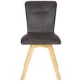 Stuhl in Wildeiche - Eichefarben/Anthrazit, MODERN, Holz/Textil (46/91/59cm) - Premium Living Stuhl in Wildeiche - Eichefarben/Anthrazit, MODERN, Holz/Textil (46/91/59cm) - Premium Living