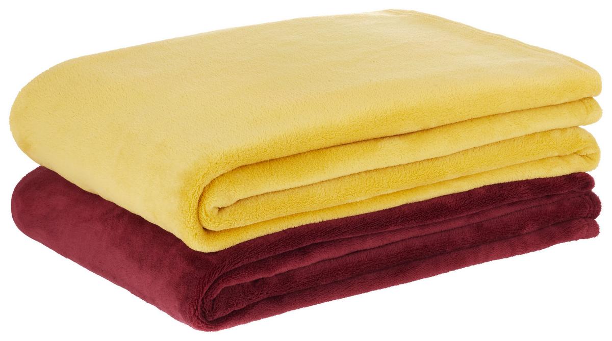 Kuscheldecke Kuschelix In Gelb Ca. 140x200cm - Gelb, Textil (140/200cm) - Modern Living