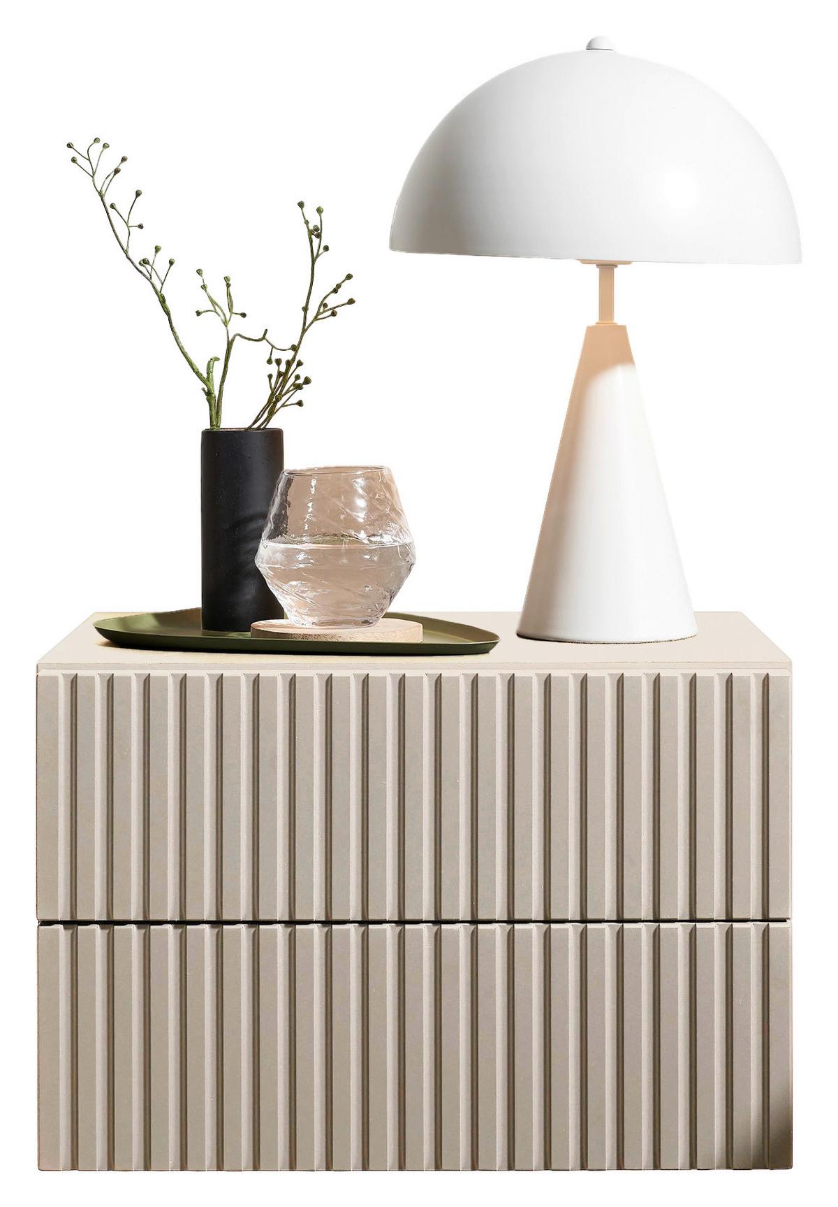 SZAFKA NOCNA TABONI - kaszmir, Modern, materiał drewnopochodny (42/28/30cm) - Boxxx