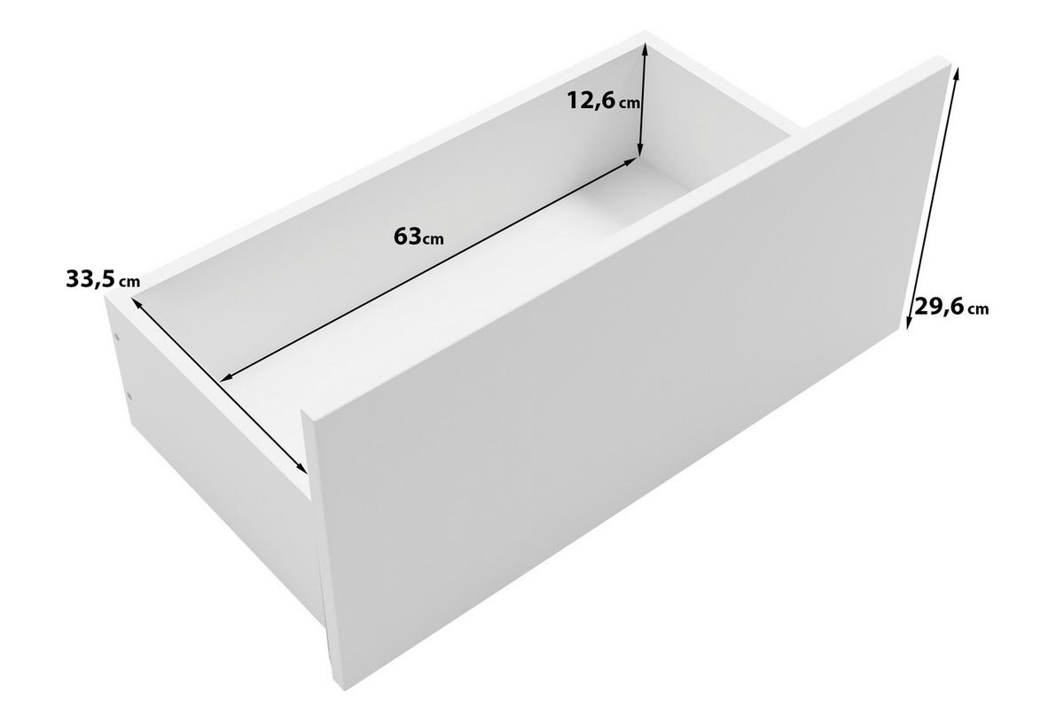 Nizka Omarica Phuket, Barva Hrasta, Črna - hrast wotan/črna, Trend, umetna masa/leseni material (180/69,4/39cm) - Livetastic