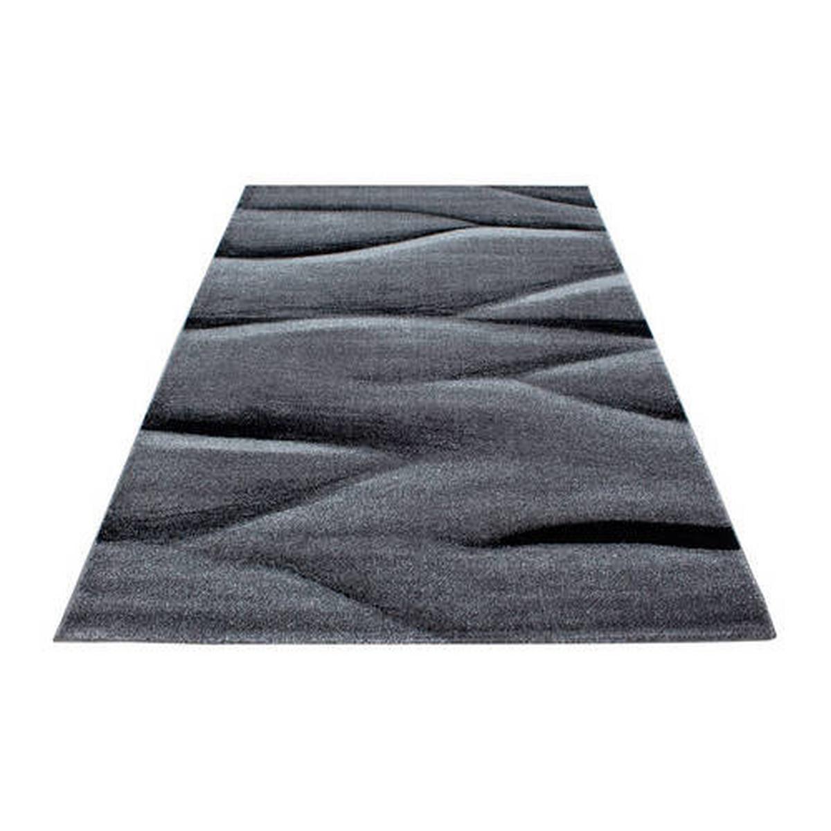Tkana Preproga Lucca, Črna, 240x340cm - črna, Trend, tekstil (240/340cm) - Novel