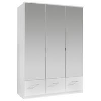 Ormar S Klasičnm Vratima Imago - bijela/boje aluminija, Konvencionalno, staklo/drvni materijal (135/199/58cm) - Modern Living