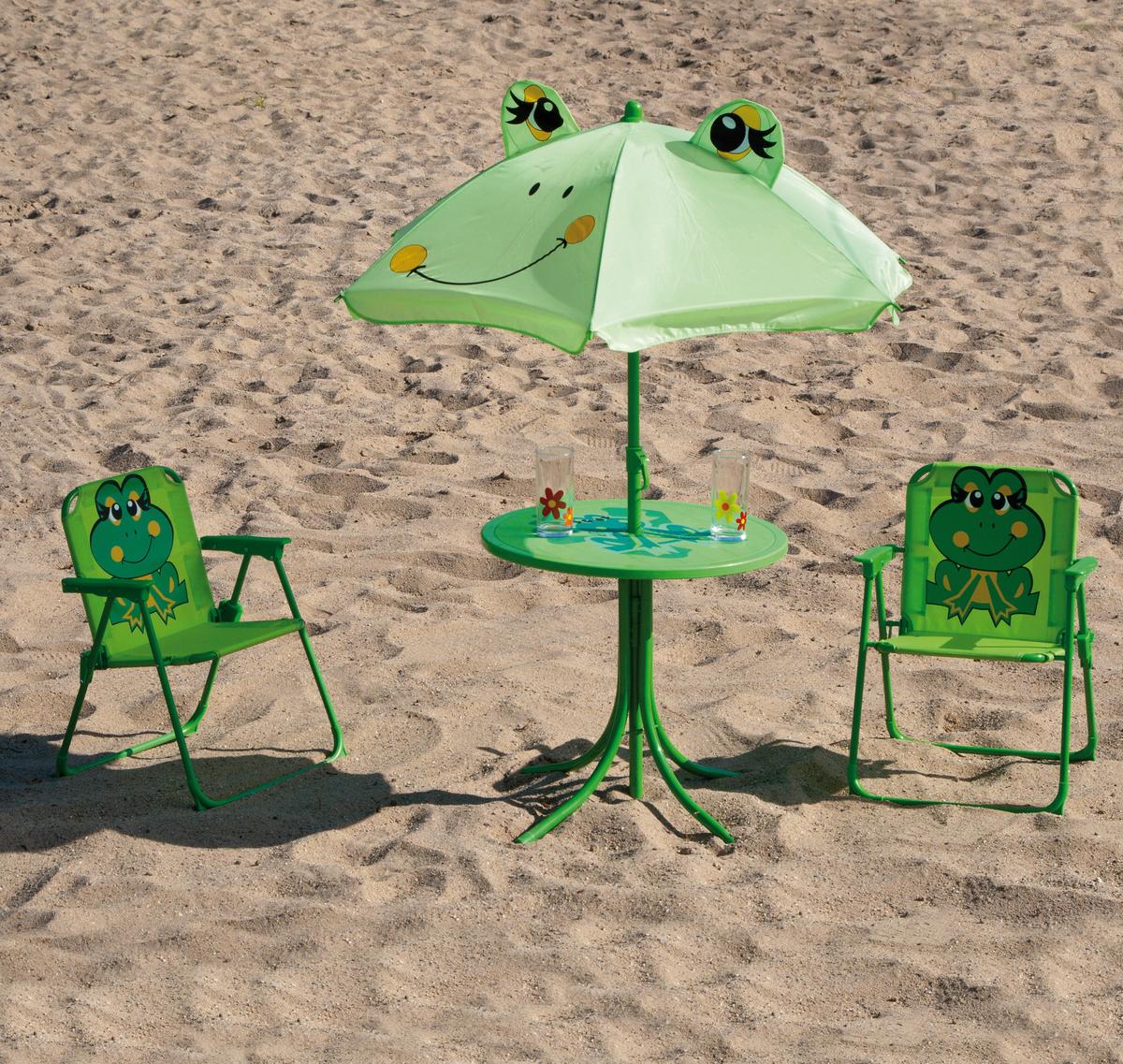Kinder-Gartenset Froggy Grün - Grün, MODERN, Textil/Metall - Siena Garden
