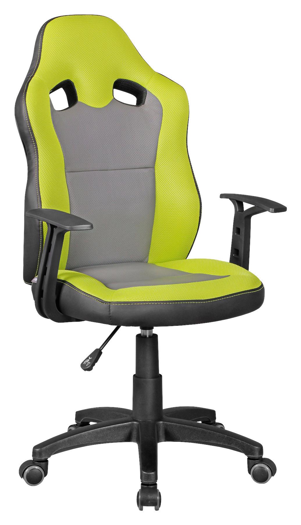 Mladinski Vrtljivi Stol Speedy - siva/črna, Moderno, umetna masa/tekstil (60/102/60cm) - MID.YOU