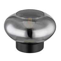 Stolna Svjetiljka Crno, Siva Boja - crna, Design, staklo/metal (18/12,5cm) - Globo