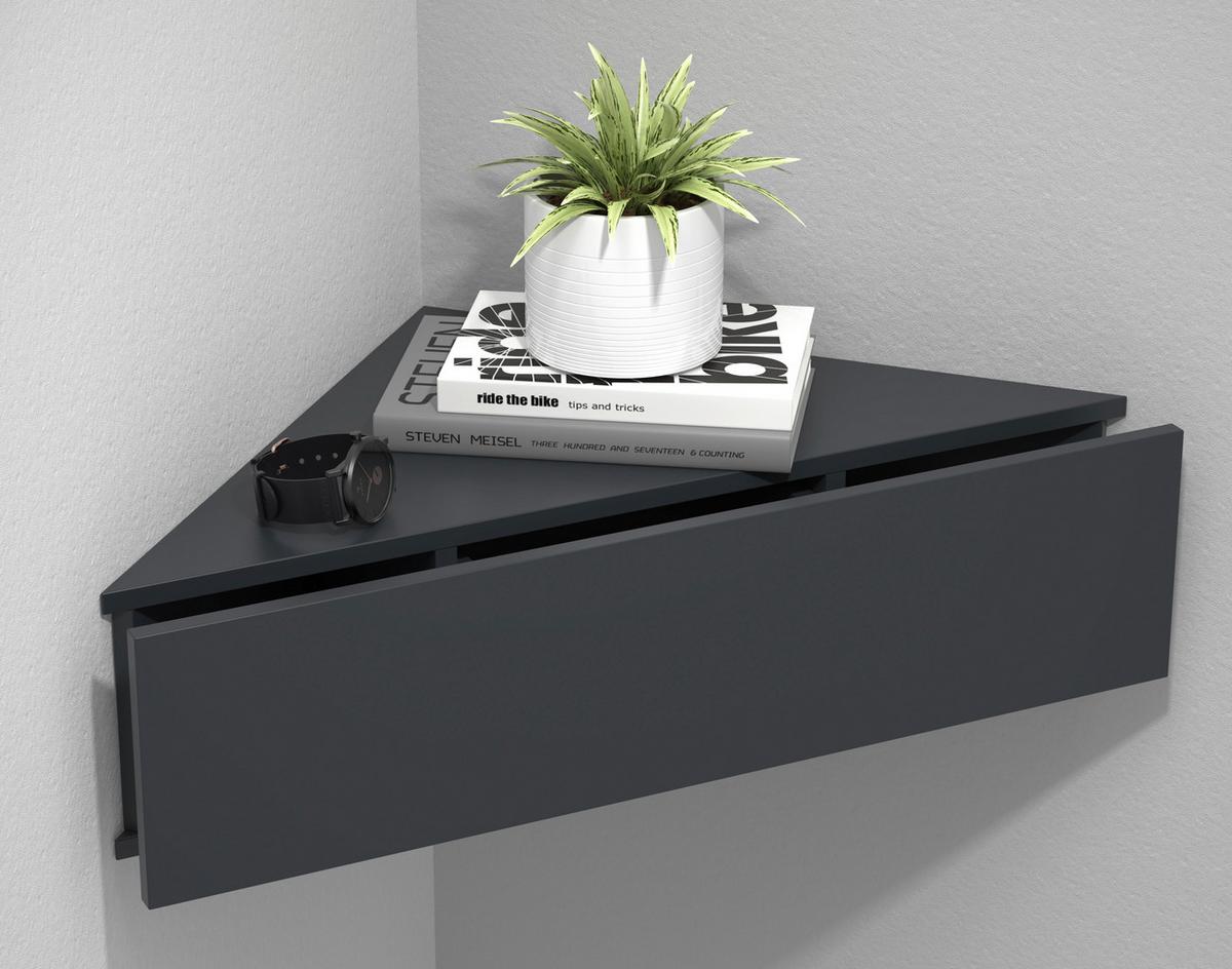 NACHTKÄSTCHEN USAL S - Anthrazit, Modern, Holzwerkstoff (60/15/42,4cm) - MID.YOU