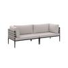 LOUNGEGRUPP ENJA - ljusgrå/grå, Modern, metall/textil (104/60/70cm) - Bessagi Garden