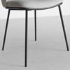 STOL MALEA - ljusgrå/svart, Modern, metall/trä (49/76/55cm) - Bessagi Home