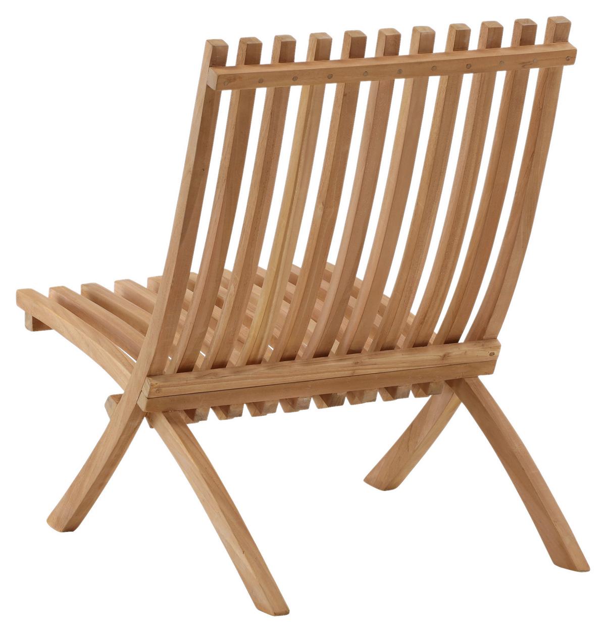 Loungesessel-2er Set Kenya ca. 73x58x63 cm Teakholz - Teakfarben, KONVENTIONELL, Holz (73/85/63cm) - Gardenson