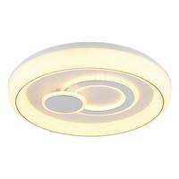 Plafonieră cu LED Ruiz - alb, Konventionell, plastic/metal (48/7,5cm) - Globo