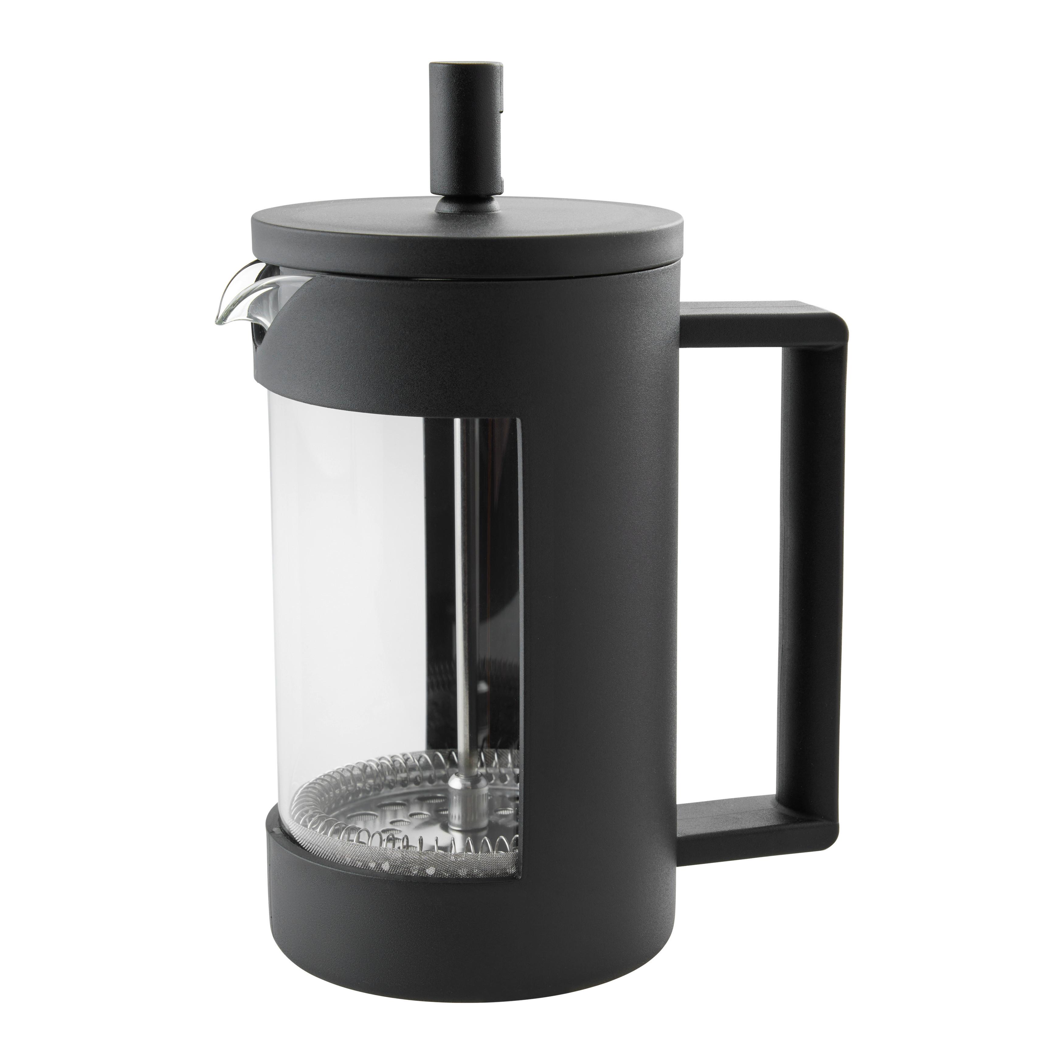 Kaffeebereiter Alberto Schwarz ca. 600ml - Schwarz, KONVENTIONELL, Glas/Kunststoff (9/19,3cm) - Mömax