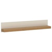 Stenska Polica Naxxar, Barva Hrasta, Kašmir - kašmir/barve hrasta, Trend, leseni material (154,1/28/24,8cm) - Modern Living