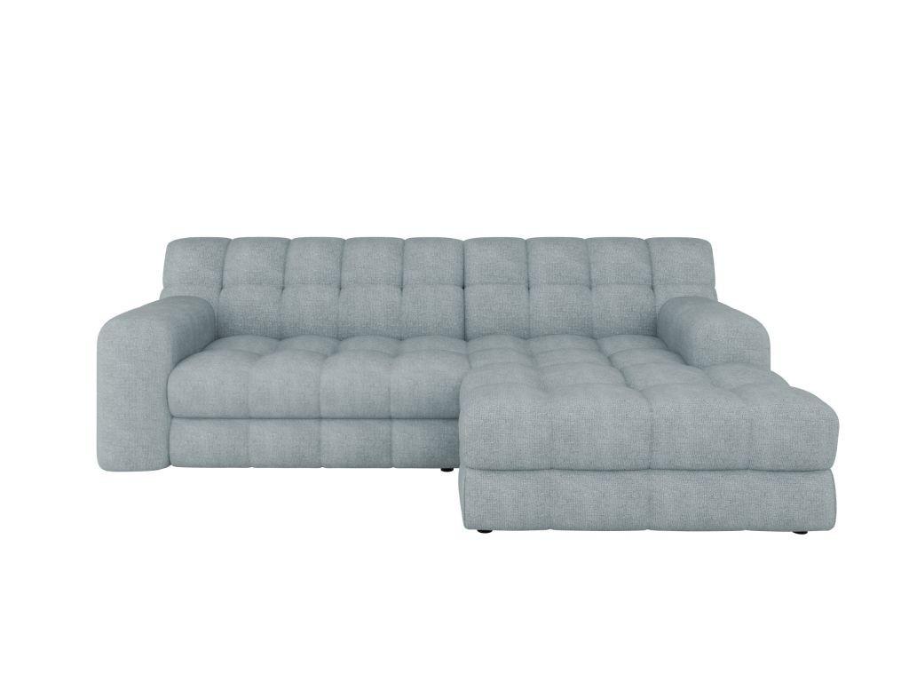 Kutna Garnitura Karl - plavkastosiva/crna, Moderno, tekstil/plastika (287/169cm) - Modern Living