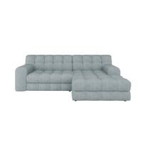 Kutna Garnitura Karl - plavkastosiva/crna, Moderno, tekstil/plastika (287/169cm) - Modern Living