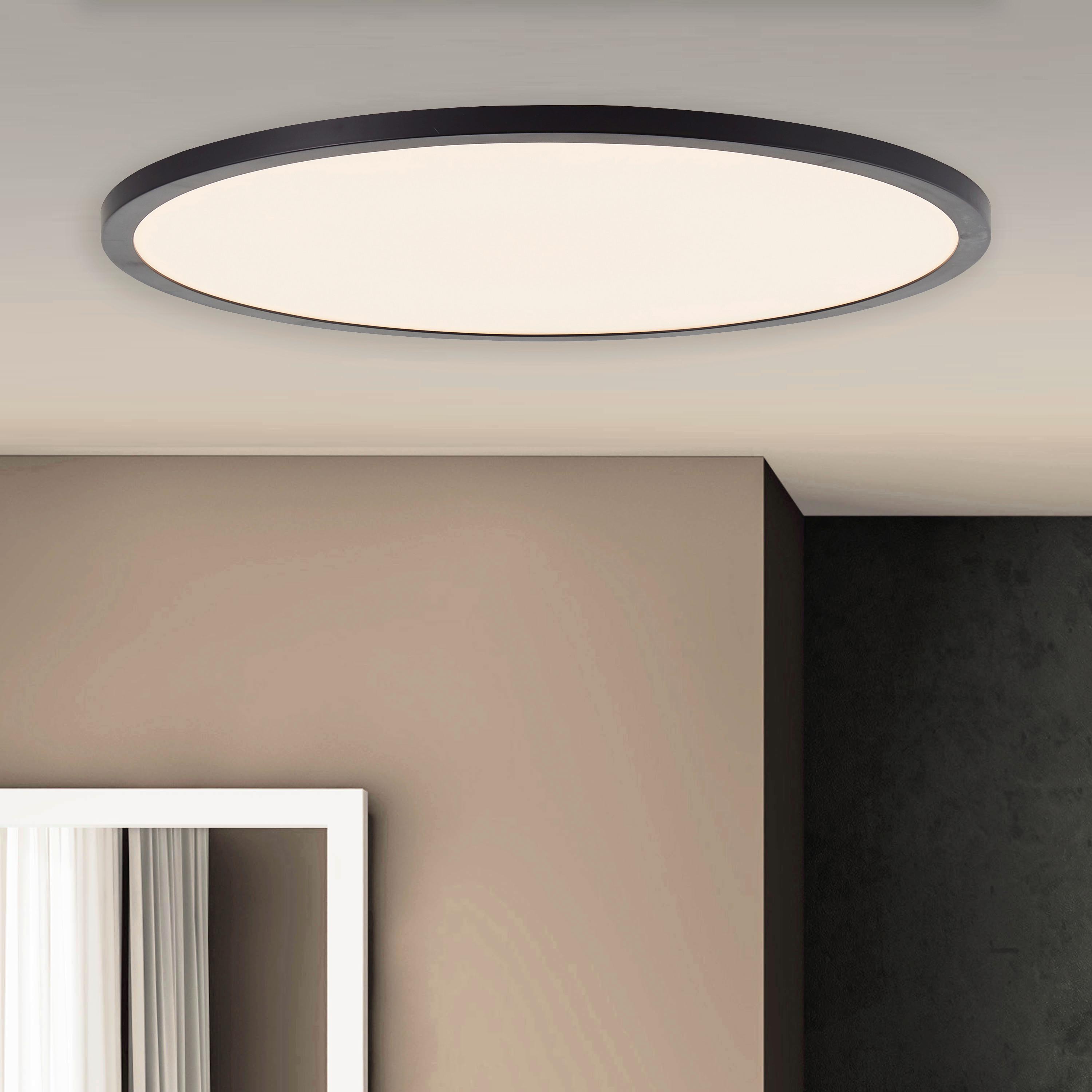 LED-Paneel Tuco Schwarz/Weiß max. 33 Watt - Schwarz/Weiß, Basics, Kunststoff (50/3cm) - Brilliant