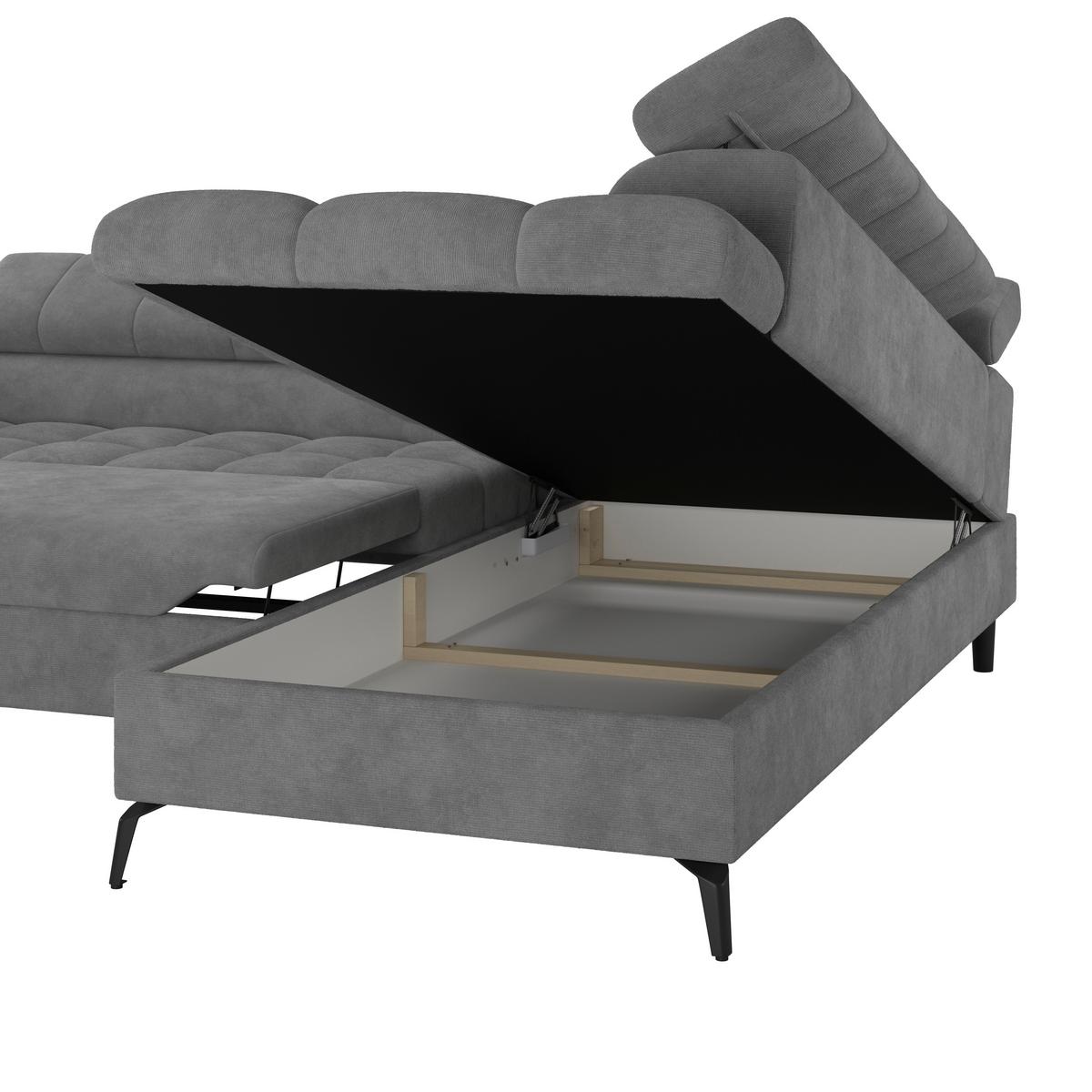 Coltar VOLF - gri-albăstrui/negru, Trend, plastic/textil (261/203cm) - Modern Living