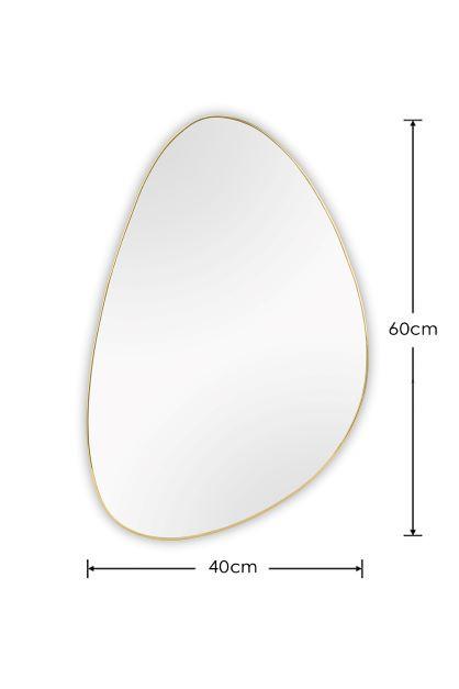 VÄGGSPEGEL IDA -SB- - guldfärgad, Modern, metall/glas (40/60cm) - Mömax