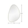 VÄGGSPEGEL IDA -SB- - guldfärgad, Modern, metall/glas (40/60cm) - Mömax