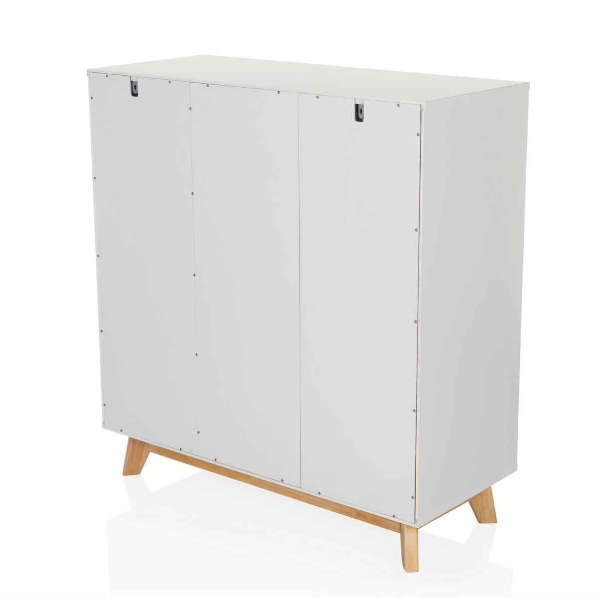 Komoda Estha, Bela - bela, Moderno, leseni material/les (80/85/34cm) - MID.YOU