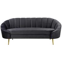 Trosed Stella, Temno Siva - temno siva/barve medenine, Design, kovina/tekstil (210/82/90cm) - Livetastic