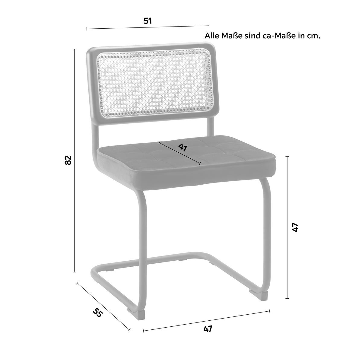 KRZESŁO MAXIM -TREND- - kolor naturalny/czarny, Modern, metal/drewno (51/82/55cm) - Mömax