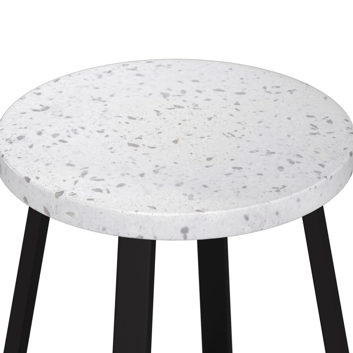Balkonset Mathilda Dunkelgr. Metall/Outdoorstoff +Abdeckung - Dunkelgrau/Schwarz, MODERN, Kunststoff/Textil - Bessagi Garden